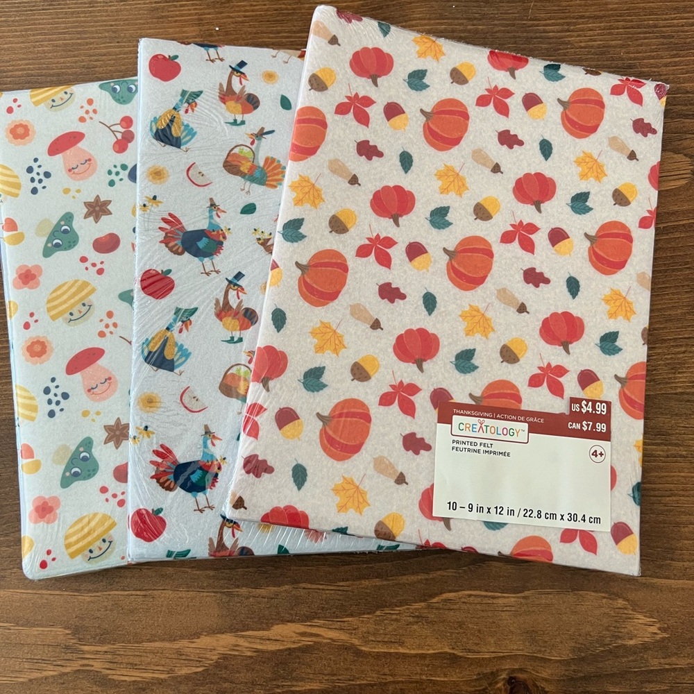 Creatology Fall Themed Felt Sheets